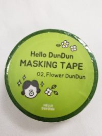 Hello Dundun Masking Tape-02Flower Dun