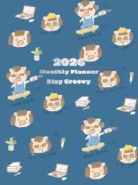 2026 A5 Monthly Planner (小鳳豬)